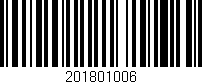 Código de barras (EAN, GTIN, SKU, ISBN): '201801006'