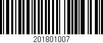 Código de barras (EAN, GTIN, SKU, ISBN): '201801007'