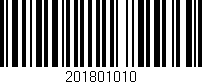 Código de barras (EAN, GTIN, SKU, ISBN): '201801010'