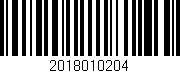 Código de barras (EAN, GTIN, SKU, ISBN): '2018010204'