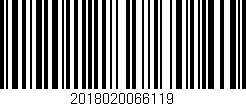 Código de barras (EAN, GTIN, SKU, ISBN): '2018020066119'