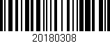 Código de barras (EAN, GTIN, SKU, ISBN): '20180308'