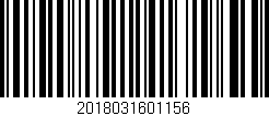 Código de barras (EAN, GTIN, SKU, ISBN): '2018031601156'