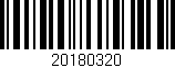 Código de barras (EAN, GTIN, SKU, ISBN): '20180320'