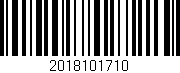 Código de barras (EAN, GTIN, SKU, ISBN): '2018101710'