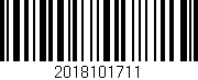 Código de barras (EAN, GTIN, SKU, ISBN): '2018101711'