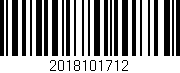 Código de barras (EAN, GTIN, SKU, ISBN): '2018101712'
