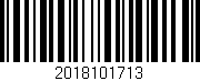 Código de barras (EAN, GTIN, SKU, ISBN): '2018101713'