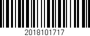 Código de barras (EAN, GTIN, SKU, ISBN): '2018101717'
