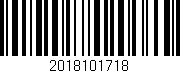 Código de barras (EAN, GTIN, SKU, ISBN): '2018101718'
