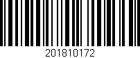 Código de barras (EAN, GTIN, SKU, ISBN): '201810172'