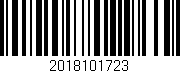 Código de barras (EAN, GTIN, SKU, ISBN): '2018101723'