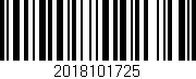 Código de barras (EAN, GTIN, SKU, ISBN): '2018101725'