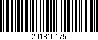 Código de barras (EAN, GTIN, SKU, ISBN): '201810175'