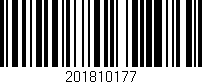 Código de barras (EAN, GTIN, SKU, ISBN): '201810177'