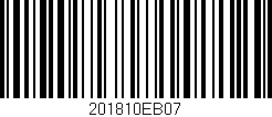 Código de barras (EAN, GTIN, SKU, ISBN): '201810EB07'