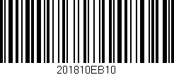 Código de barras (EAN, GTIN, SKU, ISBN): '201810EB10'