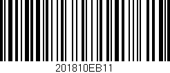Código de barras (EAN, GTIN, SKU, ISBN): '201810EB11'
