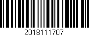 Código de barras (EAN, GTIN, SKU, ISBN): '2018111707'