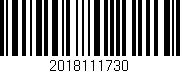 Código de barras (EAN, GTIN, SKU, ISBN): '2018111730'
