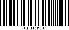 Código de barras (EAN, GTIN, SKU, ISBN): '201811BKE10'