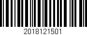 Código de barras (EAN, GTIN, SKU, ISBN): '2018121501'