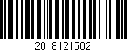 Código de barras (EAN, GTIN, SKU, ISBN): '2018121502'