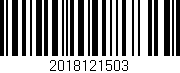 Código de barras (EAN, GTIN, SKU, ISBN): '2018121503'