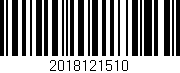 Código de barras (EAN, GTIN, SKU, ISBN): '2018121510'