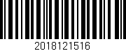Código de barras (EAN, GTIN, SKU, ISBN): '2018121516'