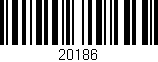 Código de barras (EAN, GTIN, SKU, ISBN): '20186'