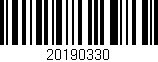 Código de barras (EAN, GTIN, SKU, ISBN): '20190330'