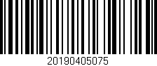 Código de barras (EAN, GTIN, SKU, ISBN): '20190405075'