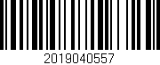 Código de barras (EAN, GTIN, SKU, ISBN): '2019040557'