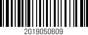 Código de barras (EAN, GTIN, SKU, ISBN): '2019050609'