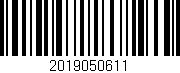 Código de barras (EAN, GTIN, SKU, ISBN): '2019050611'
