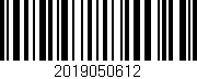 Código de barras (EAN, GTIN, SKU, ISBN): '2019050612'