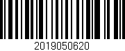 Código de barras (EAN, GTIN, SKU, ISBN): '2019050620'