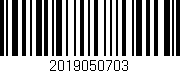 Código de barras (EAN, GTIN, SKU, ISBN): '2019050703'
