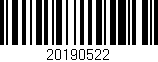 Código de barras (EAN, GTIN, SKU, ISBN): '20190522'