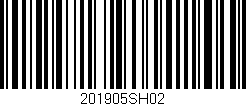 Código de barras (EAN, GTIN, SKU, ISBN): '201905SH02'