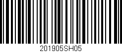 Código de barras (EAN, GTIN, SKU, ISBN): '201905SH05'