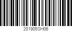 Código de barras (EAN, GTIN, SKU, ISBN): '201905SH06'