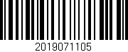 Código de barras (EAN, GTIN, SKU, ISBN): '2019071105'