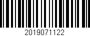 Código de barras (EAN, GTIN, SKU, ISBN): '2019071122'