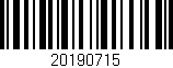 Código de barras (EAN, GTIN, SKU, ISBN): '20190715'