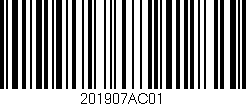 Código de barras (EAN, GTIN, SKU, ISBN): '201907AC01'
