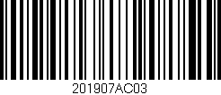 Código de barras (EAN, GTIN, SKU, ISBN): '201907AC03'