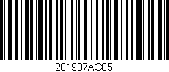 Código de barras (EAN, GTIN, SKU, ISBN): '201907AC05'