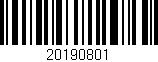 Código de barras (EAN, GTIN, SKU, ISBN): '20190801'